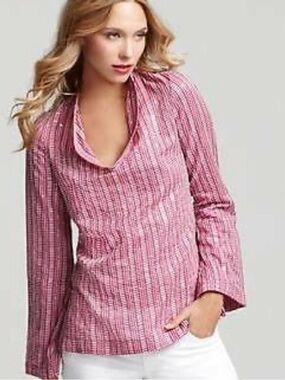 Tory Burch Stephanie Embellished Tunic Blouse
